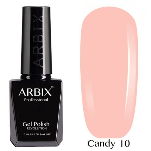 ARBIX гель лак Candy, 10  Нежный поцелуй