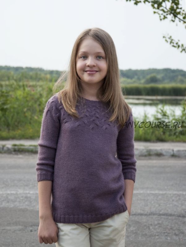 [knitterra] Свитер «Easy Cables Round Yoke Sweater» (Таня Мулокас)