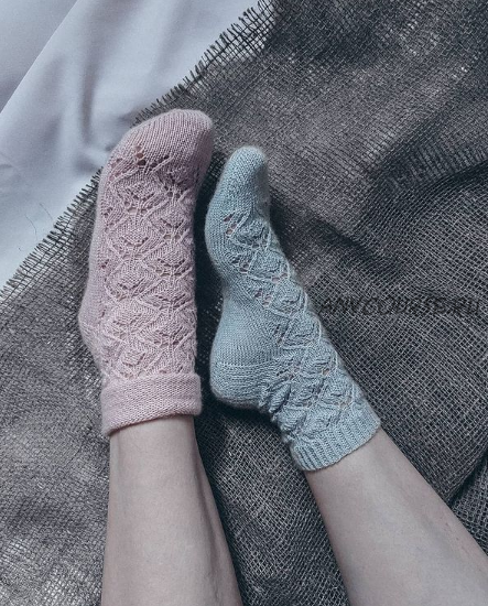 [Vata_knit] Носки «Fleur_socks» (Юлья Кроликова)