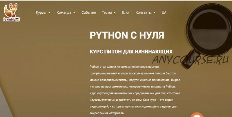 [foxminded] Python с нуля. Курс питон для начинающих (Дмитрий Береговец)