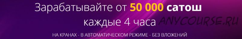 Биткоин Маэстро. От 50 000 сатош каждые 4 часа на полном автомате (Павел Дуглас)