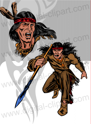 [Digital clipart] American Indians