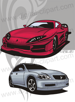 [Digital clipart] Sport Cars