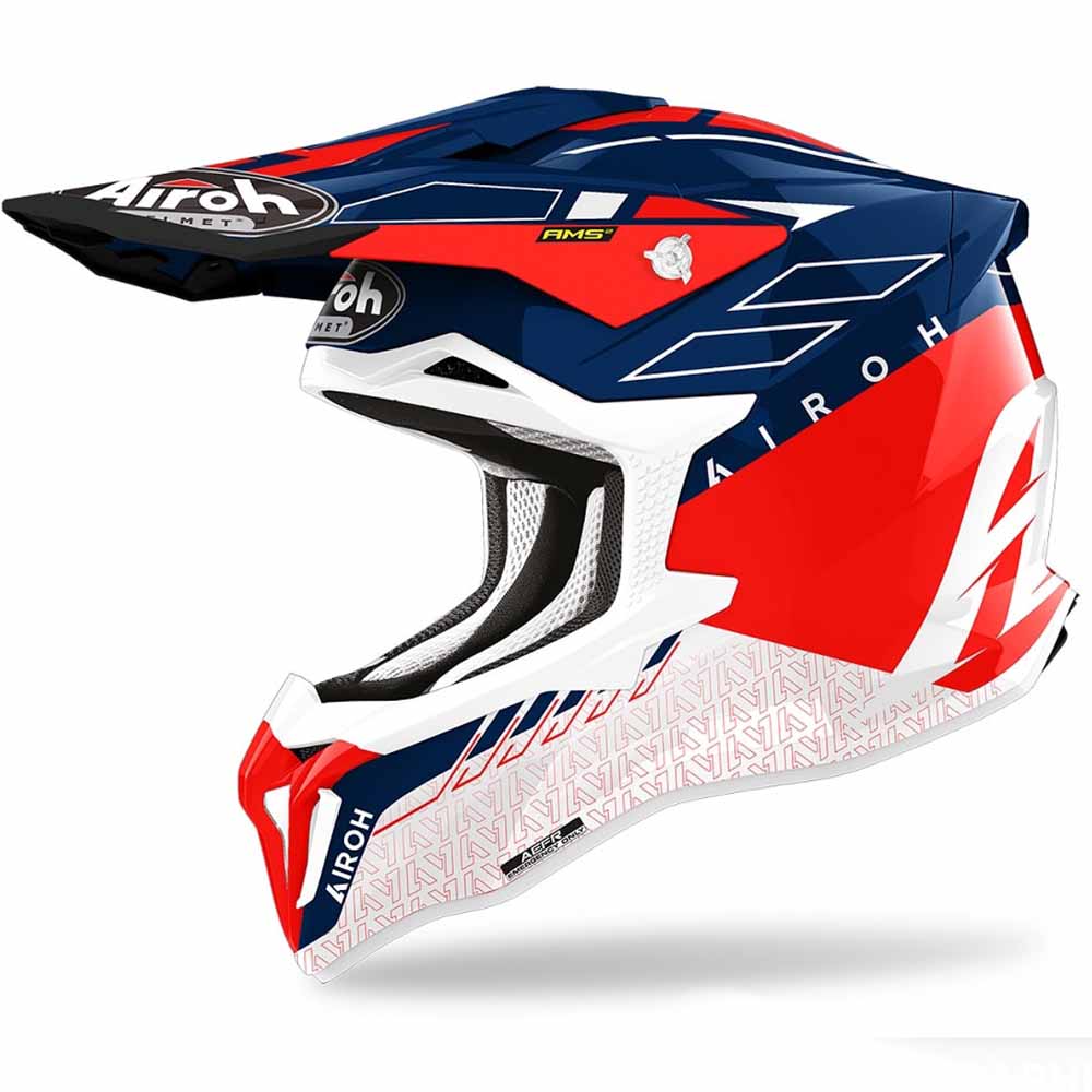 Airoh Strycker Skin Red Gloss шлем для мотокросса и эндуро