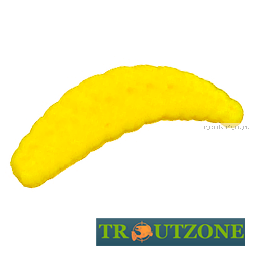 Мягкая приманка Trout Zone Maggot 1,6" 4 см / упаковка 12 шт / цвет: сыр / аттракант: сыр
