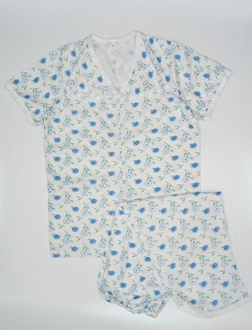 Женская пижама Голубые цветы