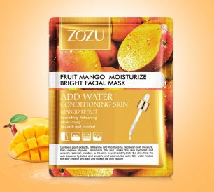 Тонизирующая маска ZOZU с экстрактом манго.(18340)