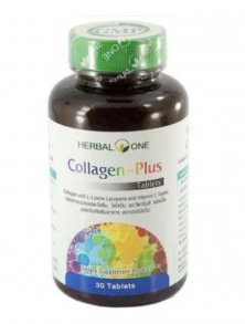 Капсулы Морской коллаген Collagen-Plus Tablets Herbal One 30 таб  Тайланд
