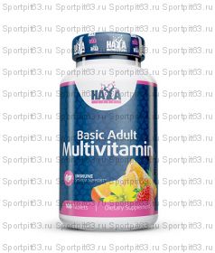 Мультивитамины для взрослых, Basic Adult Multivitamin, Haya Labs, 100 таблеток
