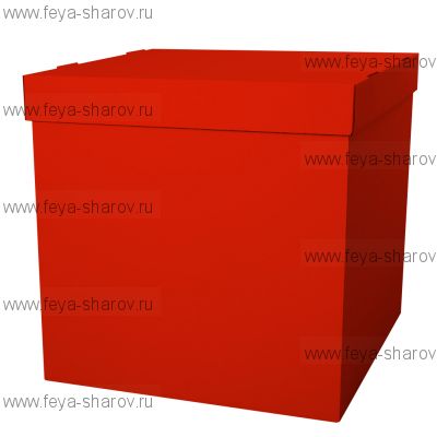 Коробка для шаров 60х60 Красная