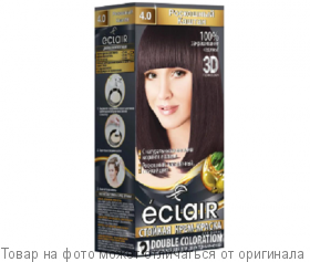 ECLAIR 3D Стойкая крем-краска д/волос № 4.0 Роскошный каштан, шт