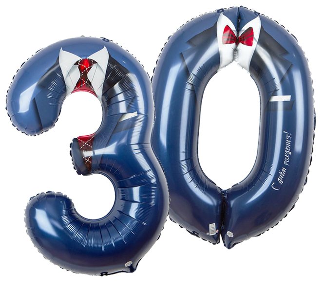 30 - набор фольгированных шаров Костюм с гелием
