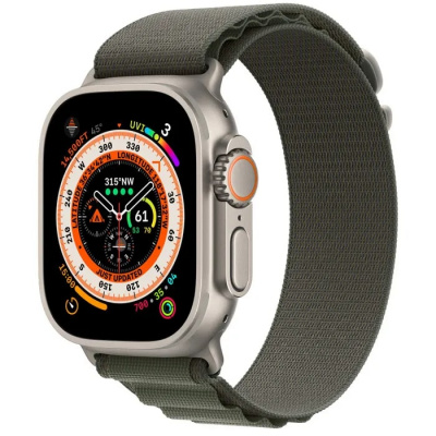 Apple Watch Ultra GPS + Cellular 49mm корпус - альпийский зеленый,ремешок Зеленый, IP6X