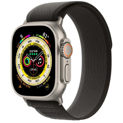 Apple Watch Ultra GPS + Cellular 49mm,ремешок Серый/Черный, IP6X)