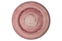 Тарелка обеденная "Augusta" розовая, 27 см