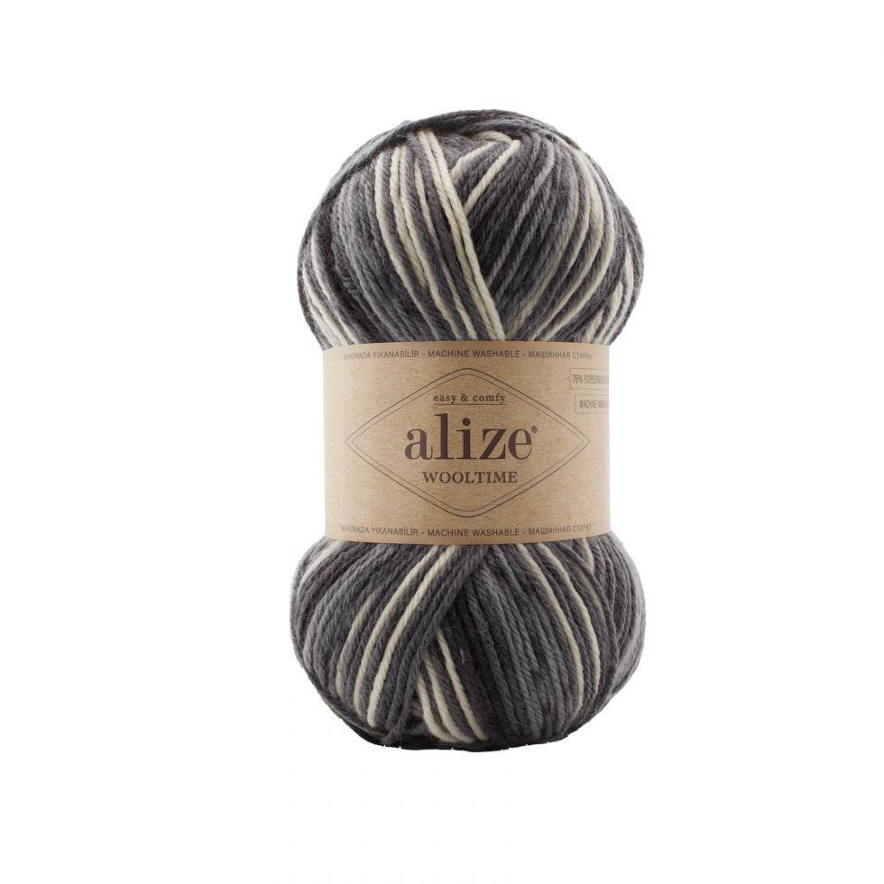 Wooltime (Alize) 11016-серый меланж