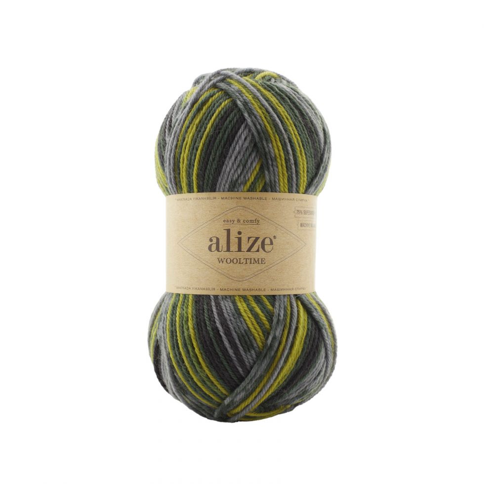 Wooltime (Alize) 11019-хаки меланж