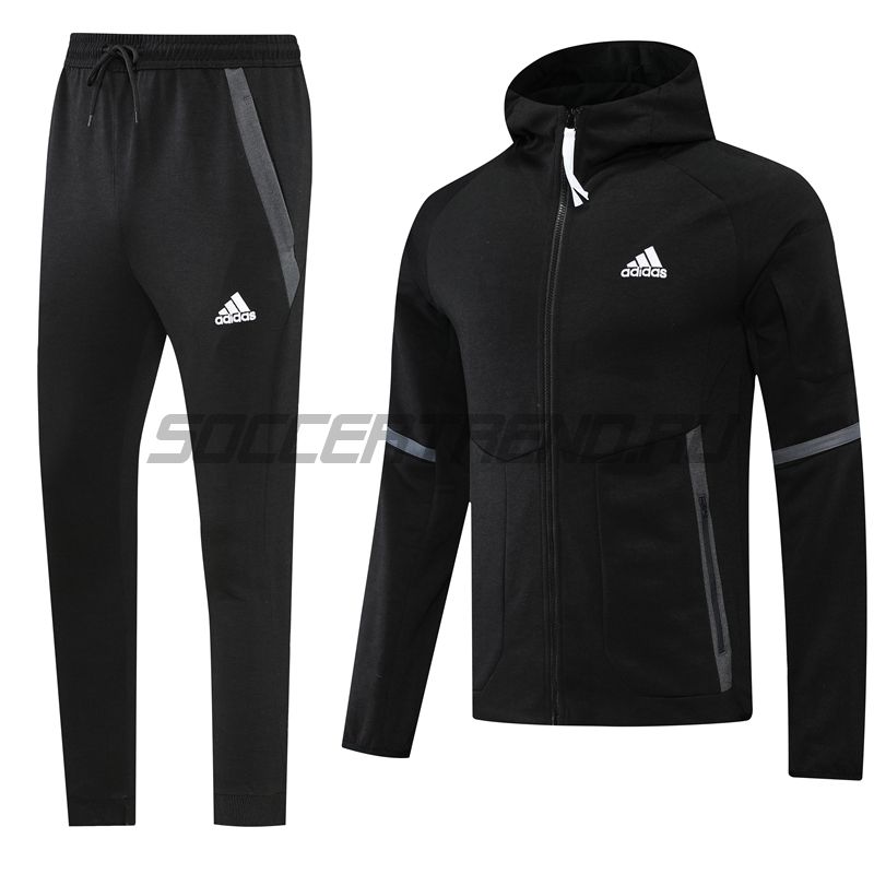 Спортивный костюм с капюшоном Adidas(чёрный) 22/23