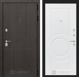 Дверь Входная Лабиринт URBAN 23 Белый софт, металлическая