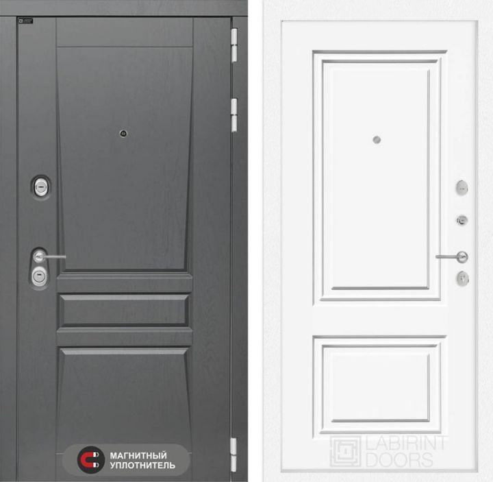 Дверь Входная Лабиринт Платинум 26 Эмаль, металлическая