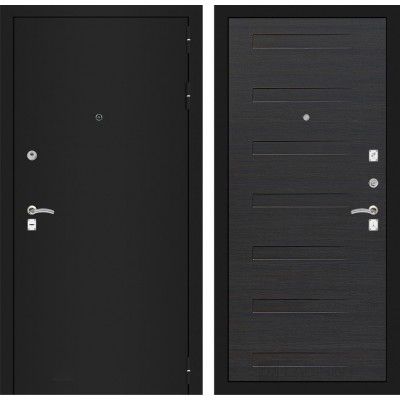 Дверь Входная Лабиринт CLASSIC шагрень черная 14 Эковенге, металлическая