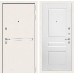 Дверь Входная Лабиринт Лайн WHITE 03 Белый софт металлическая