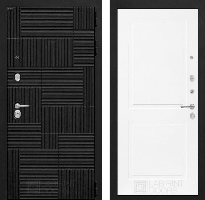 Дверь Входная Лабиринт PAZL 11 Белый софт металлическая