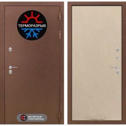 Дверь Входная Лабиринт Термо Магнит 05 - Венге светлый металлическая