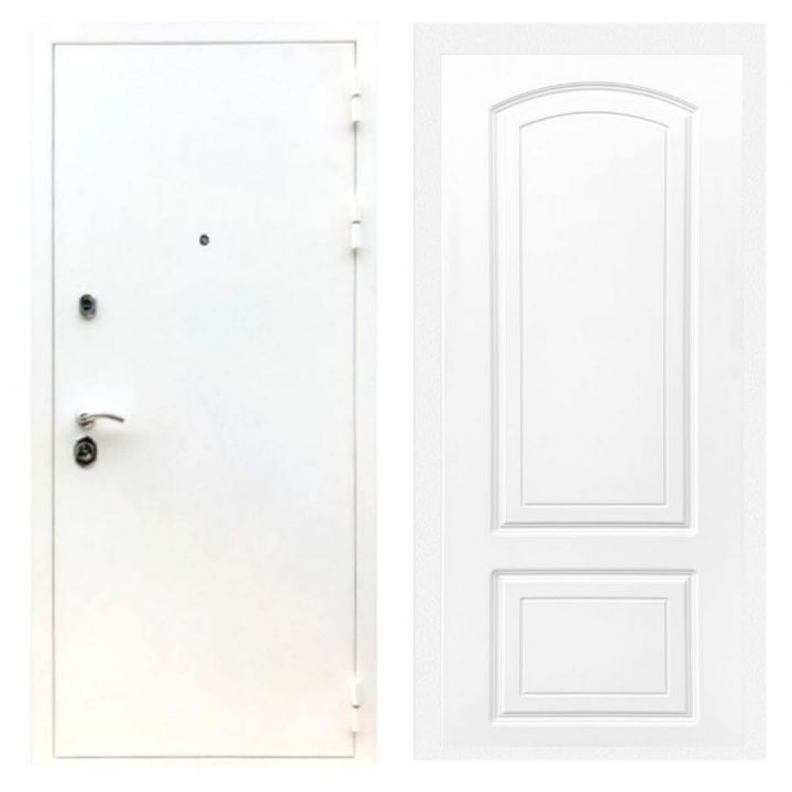 Дверь входная металлическая Лекс Х5 Шагрень Белая ФЛ-138 Белый Софт