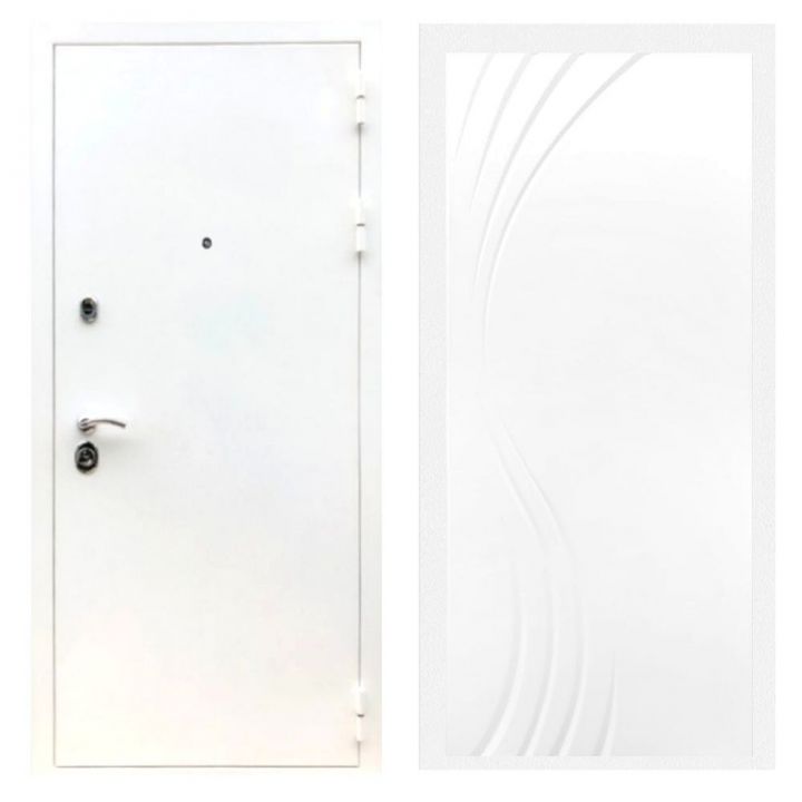 Дверь входная Армада Х5 Шагрень Белая ФЛ-255 Белый Софт