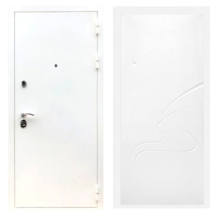 Дверь входная Армада Х5 Шагрень Белая ФЛ-258 Белый Софт