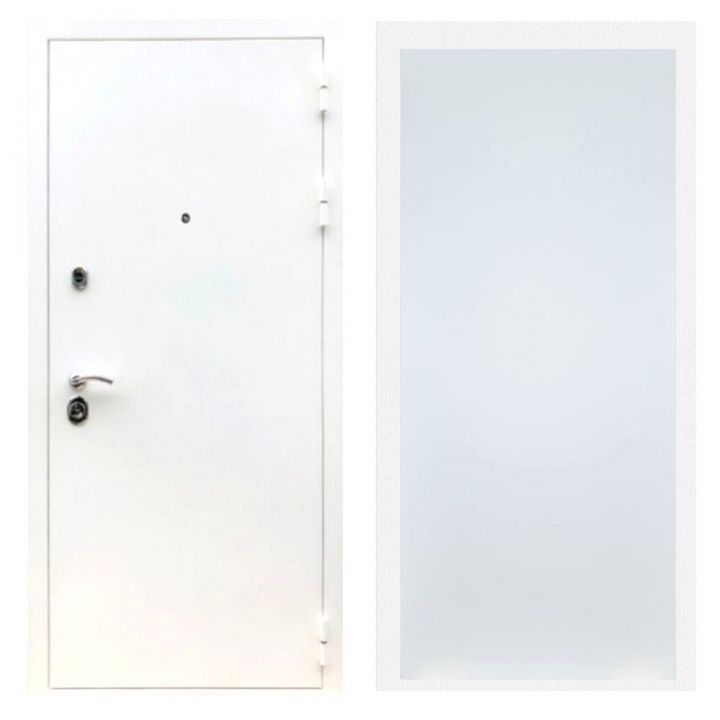 Дверь входная Армада Х5 Шагрень Белая ФЛ-Гладкая Белый Софт