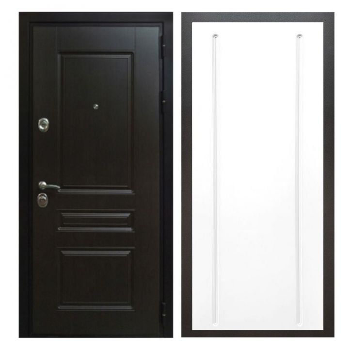 Дверь входная металлическая Армада Х Премиум Венге ФЛ-68 Белый Софт