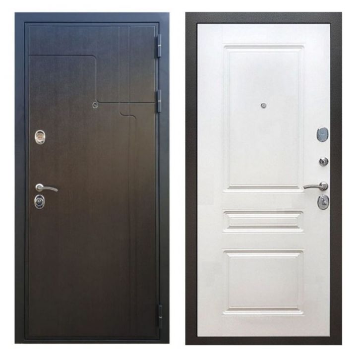 Дверь входная металлическая Армада Х246 Венге ФЛ-243 Белый Ясень