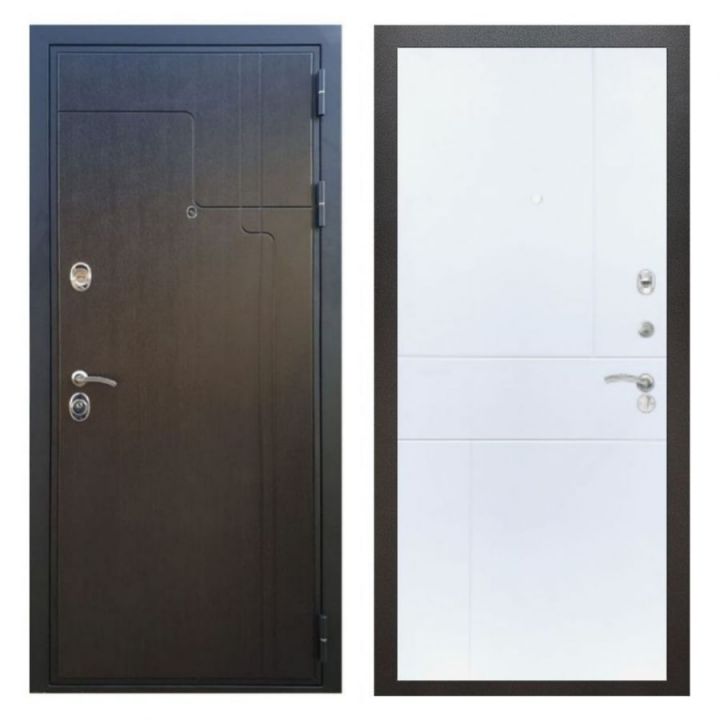 Дверь входная металлическая Армада Х246 Венге ФЛ-290 Белый Софт