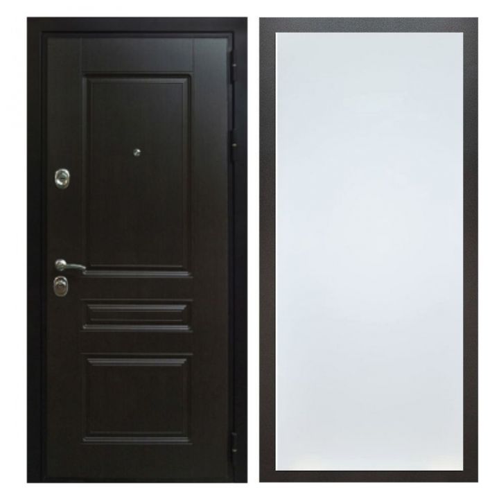 Дверь входная металлическая Армада Х Премиум Венге ФЛ-Гладкая Белый Софт