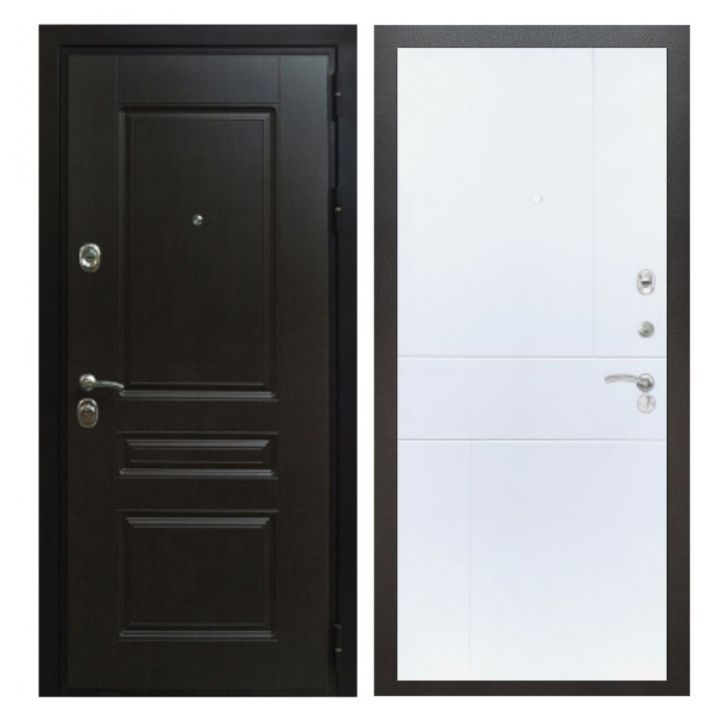 Дверь входная металлическая Армада Х Премиум Венге ФЛ-258 Белый Софт