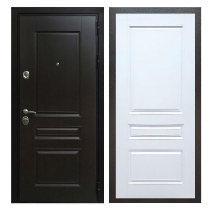 Дверь входная металлическая Армада Х Премиум Венге ФЛ-243 Белый Софт