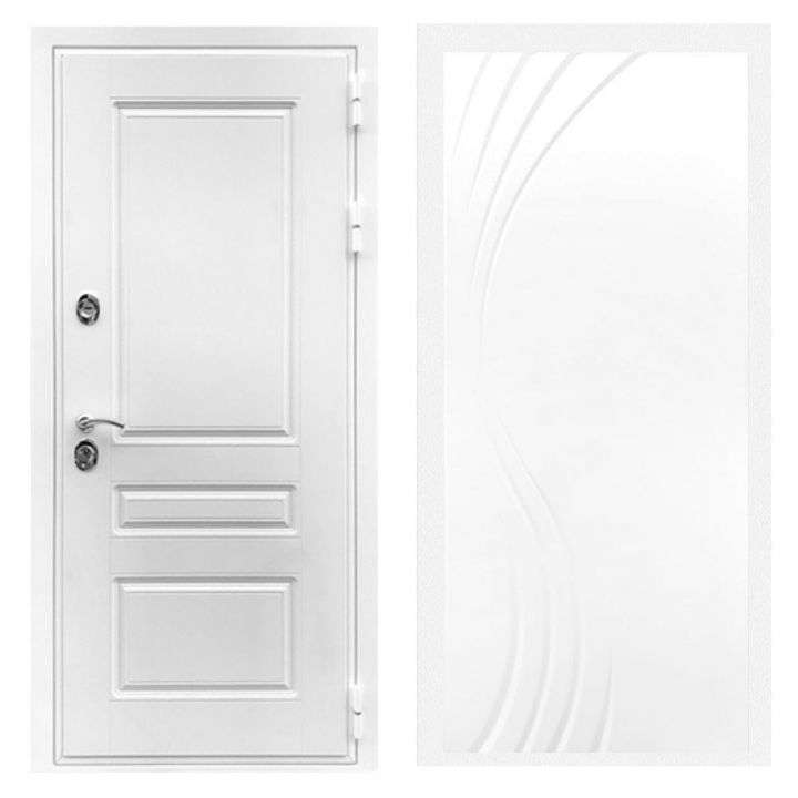 Дверь входная Армада Х Премиум Белая Шагрень ФЛ-255 Белый Софт