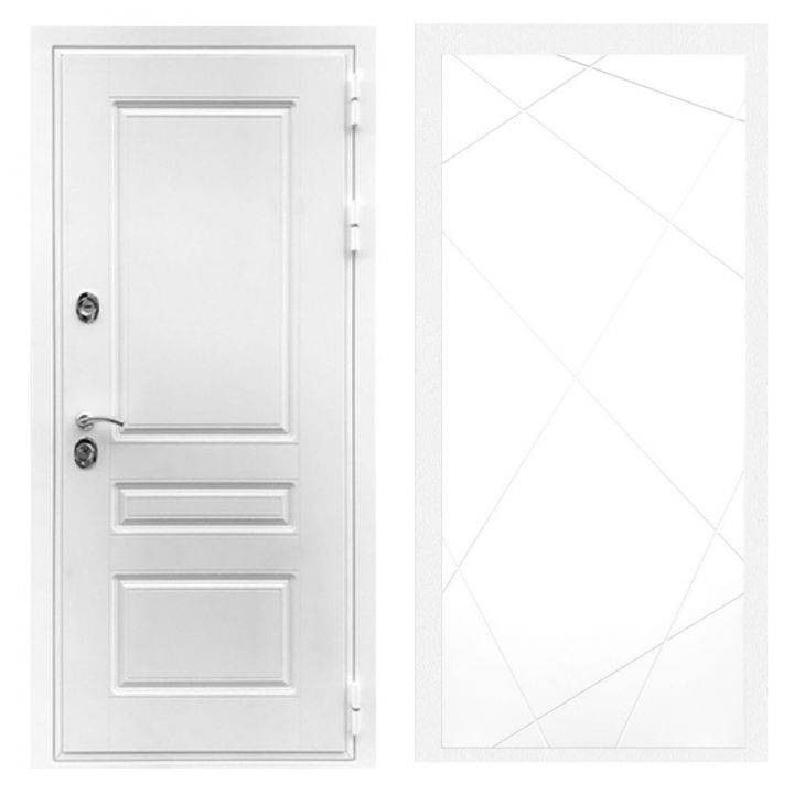 Дверь входная Армада Х Премиум Белая Шагрень ФЛ-291 Белый Софт