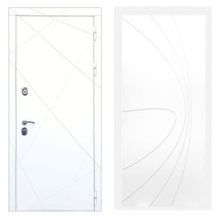Дверь входная Армада Х13 Белая шагрень ФЛ-248 Белый Софт