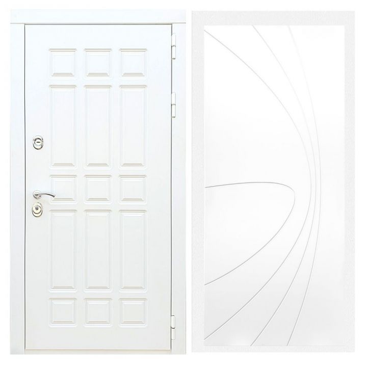 Дверь входная Армада Х8 Белая Шагрень ФЛ-248 Белый Софт