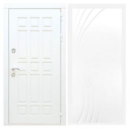 Дверь входная Армада Х8 Белая Шагрень ФЛ-255 Белый Софт