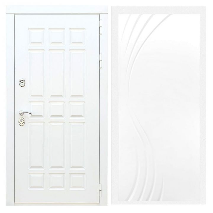 Дверь входная Армада Х8 Белая Шагрень ФЛ-255 Белый Софт