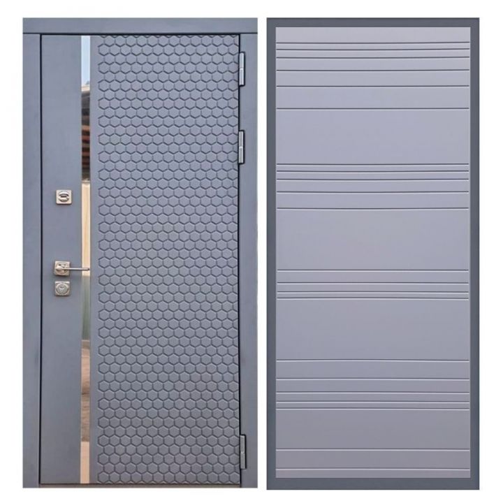 Дверь входная металлическая Лекс Х24 Силк Титан ФЛ-14 Силк Титан