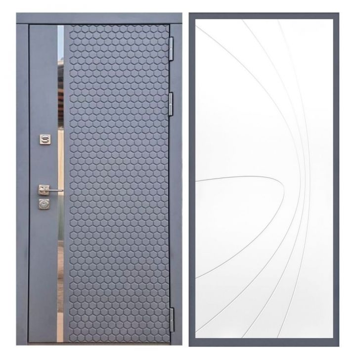 Дверь входная Армада Х24 Силк Титан ФЛ-248 Белый Софт