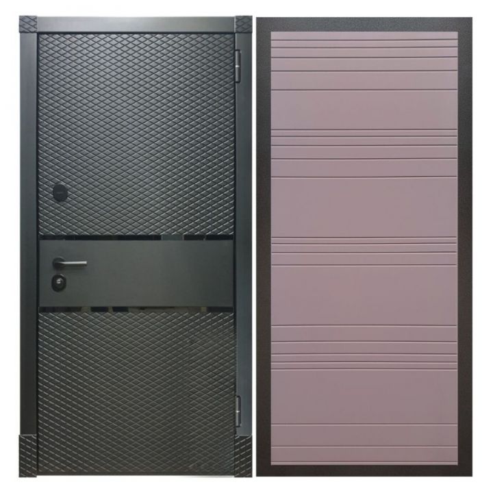 Дверь входная металлическая Армада X15 Черный Кварц ФЛ-14 Ясень Шоколад