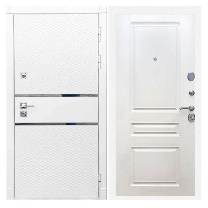 Дверь входная Армада Х15 Белый Софт ФЛ-243 Белый Ясень