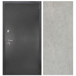 Входная Металлическая Дверь Дверной континент ДК-70 Дизайн 655 Лофт бетон грей