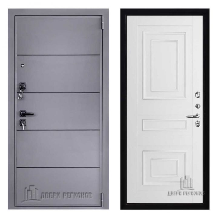 Дверь входная Двери Регионов LIBERTY H4 Флоренция 62001 Серена Белый металлическая
